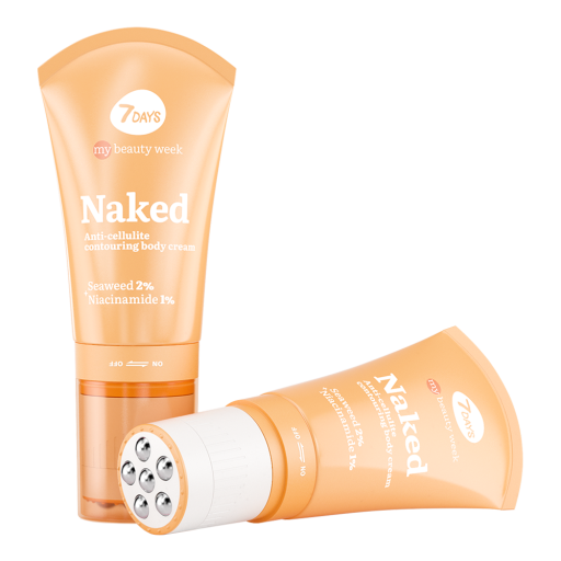 7DAYS MY BEAUTY WEEK Naked Anti-Cellulite Contouring Body Cream Seaweed 2% + Niacinamide 1%- 130 ml