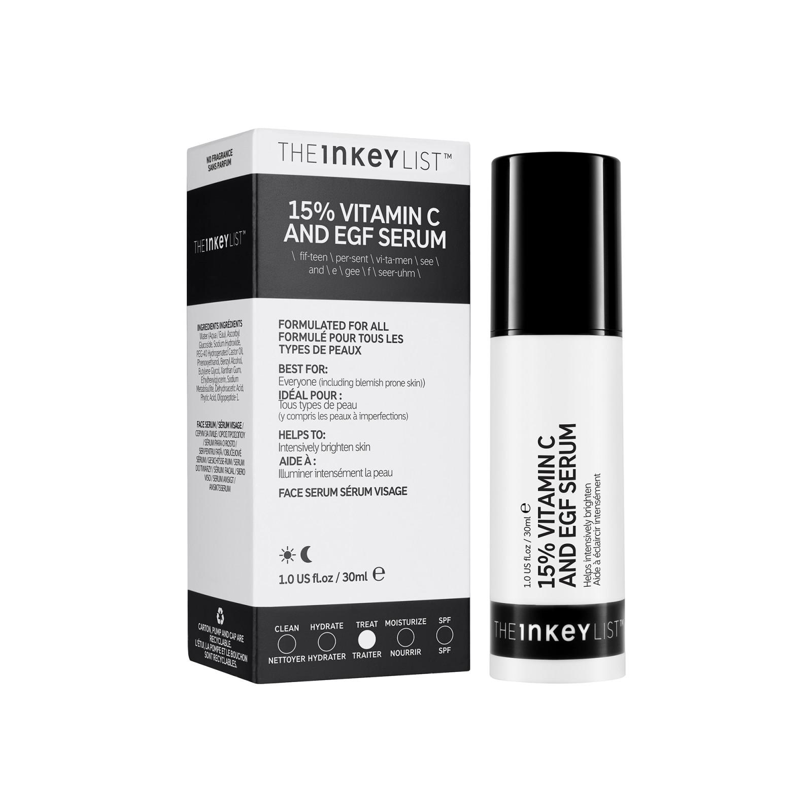 The Inkey List Inkey 15% Vitamin C and EGF Serum 30ml