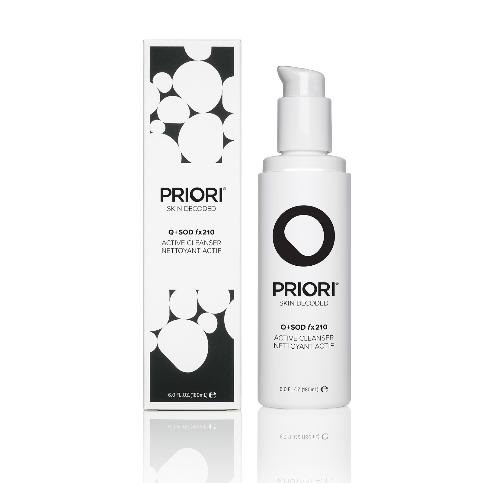 Priori Q+SOD Active Cleanser 180ml