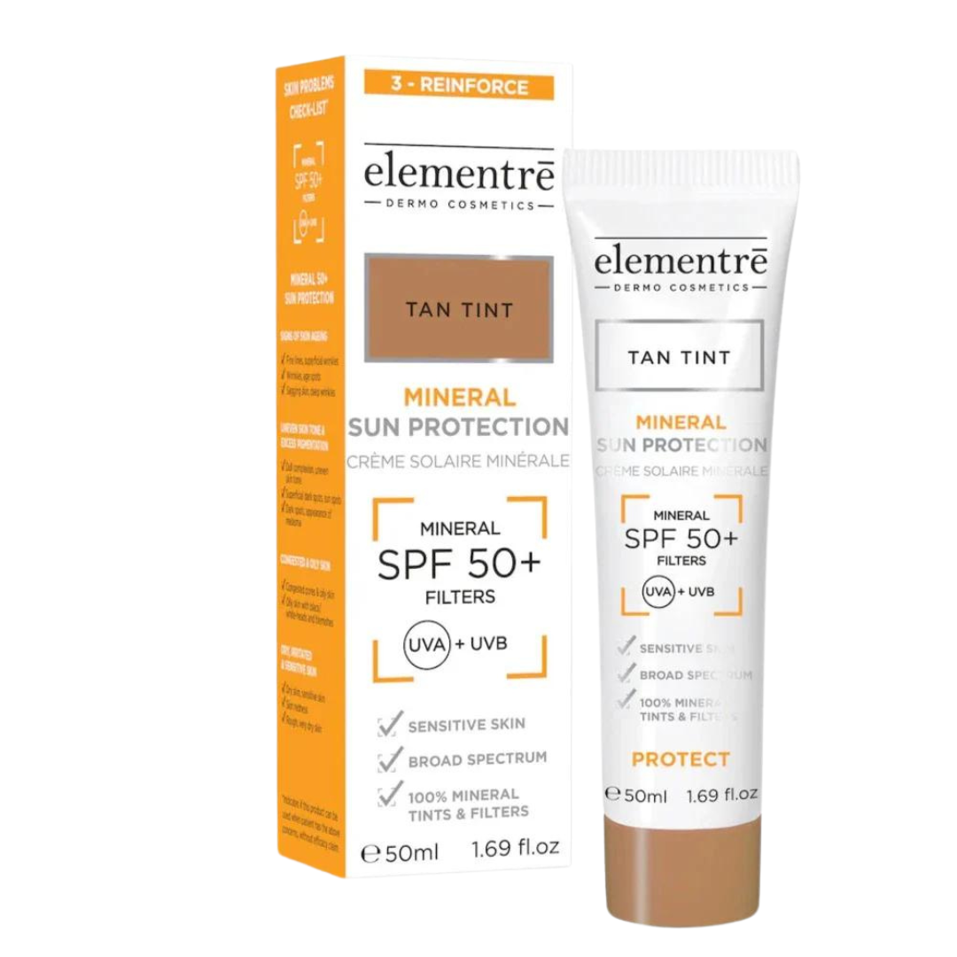 Elementre Mineral Sun Protection SPF50+ Tan 50ml