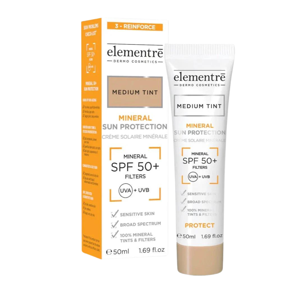 Elementre Mineral Sun Protection SPF50+ Medium 50ml