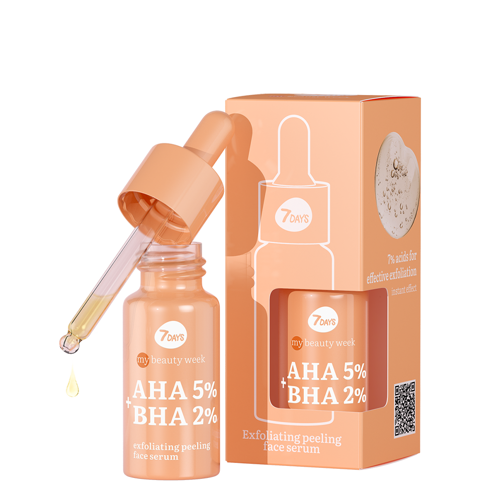 7DAYS My Beauty Week- AHA 5%+BHA 2% Exfoliating Peeling Face Serum- 20 ml