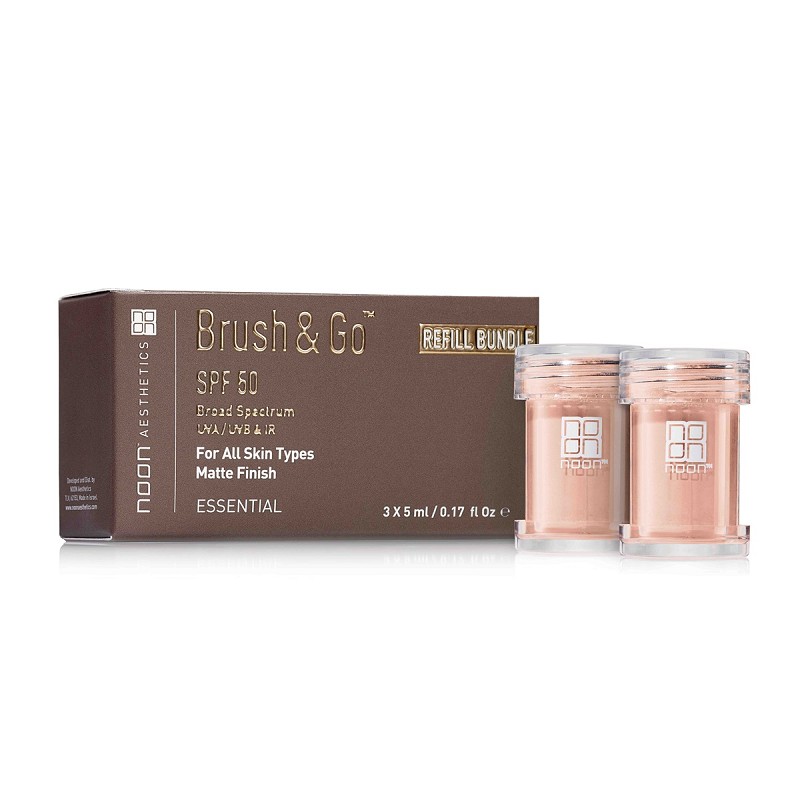 Noon Aesthetics  Refill Brush & Go SPF 50 - Alle hudtyper 3x5ml