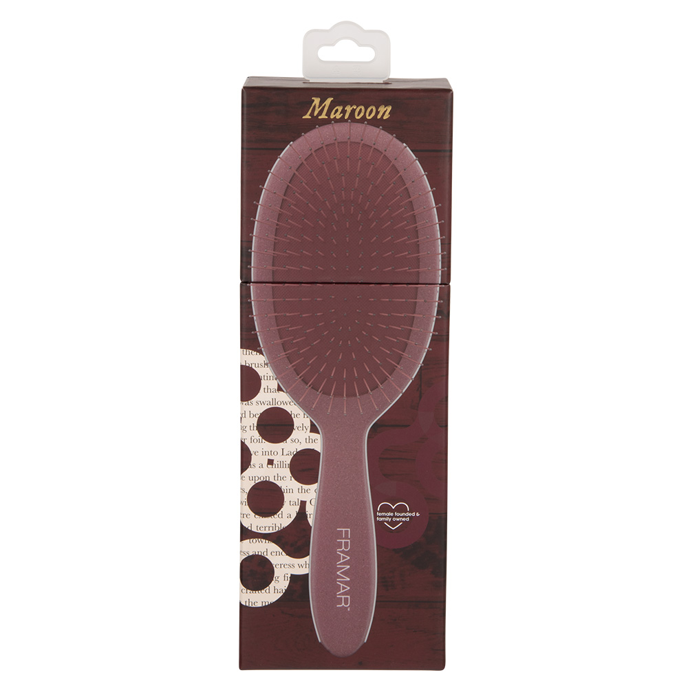 Framar Detangle Brush Maroon