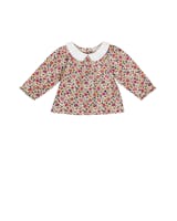 Bluse med hvit krage - 50ˋs Cotton - Poppy fra byTiMo Kids