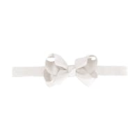 Elastisk Hårbånd Medium Boutique bow   - White fra Milledeux