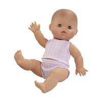 Baby jentedukke - europeisk - 34 cm med liten pysj - fra Paola Reina