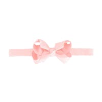 Elastisk Hårbånd Medium Boutique bow  #5 - Powder pink fra Milledeux