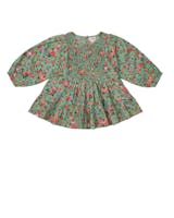 Smocking dress - Cotton slub - Wildflowers fra byTiMo Kids