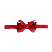 Milledeux - Elastisk Hårbånd Medium Boutique bow   - Scarlet