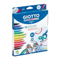 Giotto - Permanent Tekstil Tusjer, 12 stk