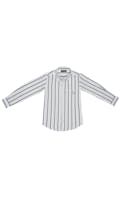 Bruuns Bazaar - Skjorte Hans-Otto, White/Black stripes