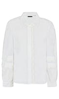 Bruuns Bazaar - Henriette Skjorte - Hvit med blonder
