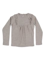 Andie, ull og bambus genser - Beige melange fra Vilje & Ve