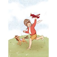 Belle & Boo, Little Aviator - Postkort