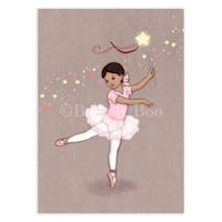 Belle & Boo, Ballerina - Postkort