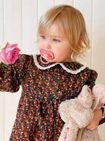 Cotton Organza Smocking Dress - Blossoms fra byTiMo Kids