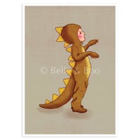 Belle & Boo, Dinosaur - Postkort