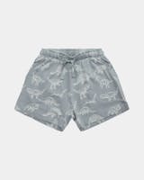 Petit by Sofie Schnoor - Shorts med dino print, Dusty Blue