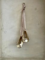 Dolly by Le Petit Tom - Baby Ballerinas with ribbons, gold