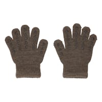 GoBabyGo - Wool Grip Gloves, Brown Melange