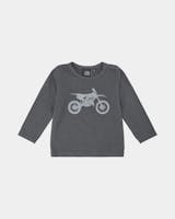Petit by Sofie Schnoor - T-shirt L/S, Motorsykkel Washed Black
