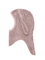 Velur Balaklava with Bunny Ears, Pink fra Wooly Organic