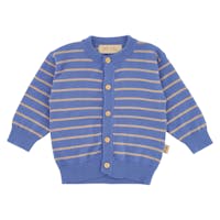 Petit Piao - Cardigan Knit Striped, Blue Sky/Cream