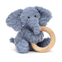 Rangle Elefant i plysj med trering, 14 cm, Blå - fra Jellycat