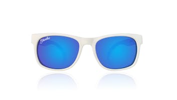Shadez - Solbriller Polarized VIP, Hvite med Sjøblå  glass