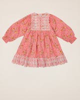 byTiMo Kids - Cotton Slub Dress, Square Pink