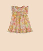 byTiMo Kids - Broderie Anglaise Bow Dress, Sunny Garden