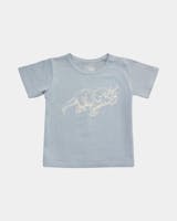 Petit by Sofie Schnoor - T-skjorte S/S med Triceratops print, Dusty Blue