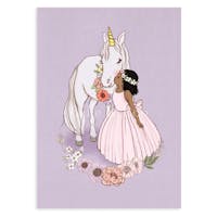 Belle & Boo, Unicorn Kiss - Postkort