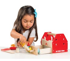 Le Toy Van - Tool Box, Verktøykasse med 11 deler